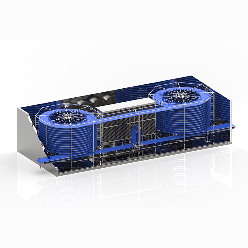 Double Spiral Quick Freezing Cooling Machine