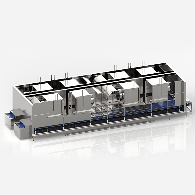 Mesh Belt Double Tunnel Quick Freezer Cooling Machine